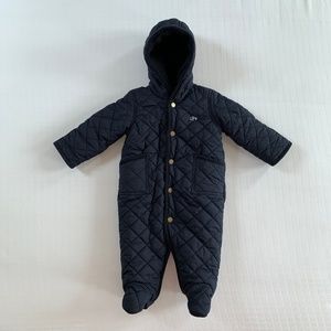 Ralph Lauren Quilted Navy Snowsuit 6M